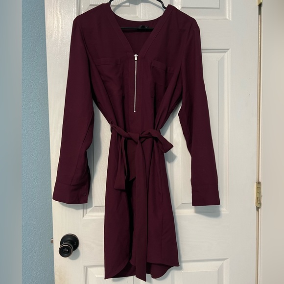 Express Maroon Dress - Picture 1 of 5